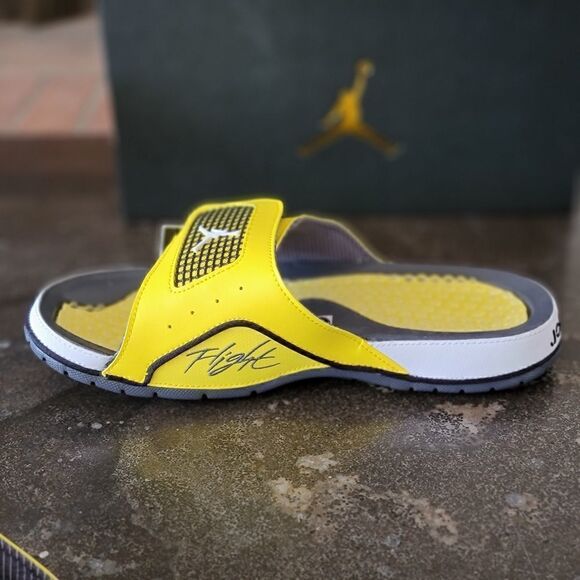 Air Jordan IV 4 OG Retro Lightning Yellow Cool Gray Men's 9 DN4238-701 Brand New - Picture 4 of 11